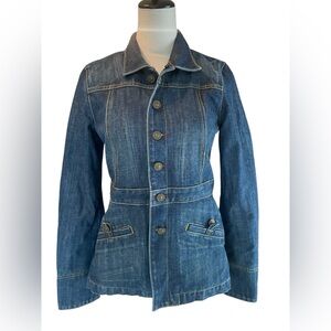 Y2K Earl Jeans Denim Utility Tailored Style Jacket